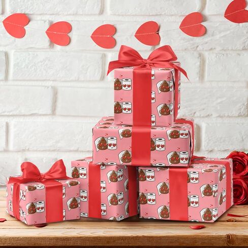 LeZakaa Valentine's Wrapping Paper Roll, Pink Te quiero Text (Spanish for I love you) & Hearts Design, Mini Roll, for Valentine's Day, Wedding, Party, Anniversary Lover - 17 inches x 16.4 Feet in Saudi Arabia
