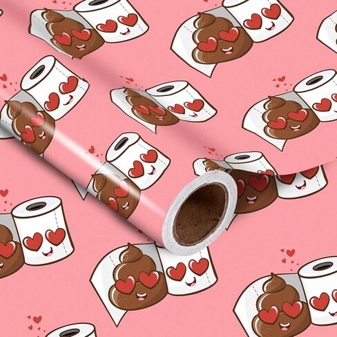 LeZakaa Valentine's Wrapping Paper Roll, Pink Te quiero Text (Spanish for I love you) & Hearts Design, Mini Roll, for Valentine's Day, Wedding, Party, Anniversary Lover - 17 inches x 16.4 Feet in Saudi Arabia