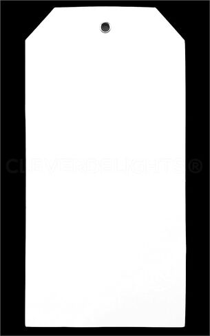 CleverDelights Large Yellow Plastic Tags - 6.25" x 3.125" - 100 Pack - Waterproof and Tear-Resistant in Saudi Arabia