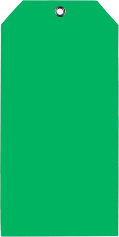 CleverDelights Large Yellow Plastic Tags - 6.25" x 3.125" - 100 Pack - Waterproof and Tear-Resistant in Saudi Arabia