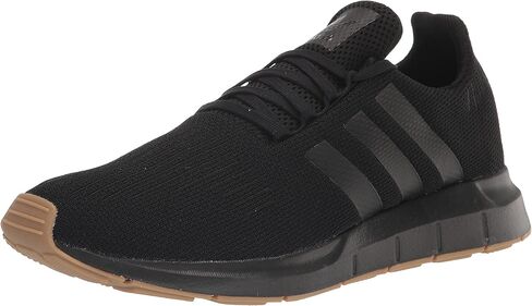 adidas Originals Men's Swift Running Shoe, Black/Black/Gum, 9.5 in Saudi Arabia