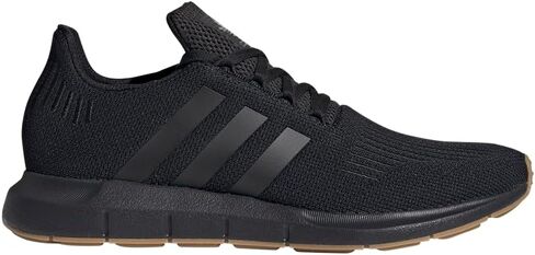 adidas Originals Men's Swift Running Shoe, Black/Black/Gum, 9.5 in Saudi Arabia