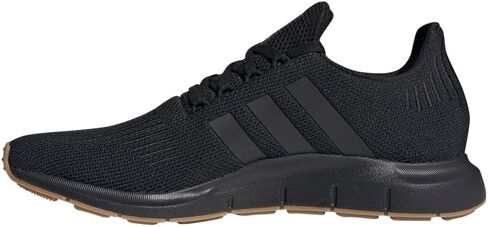 adidas Originals Men's Swift Running Shoe, Black/Black/Gum, 9.5 in Saudi Arabia