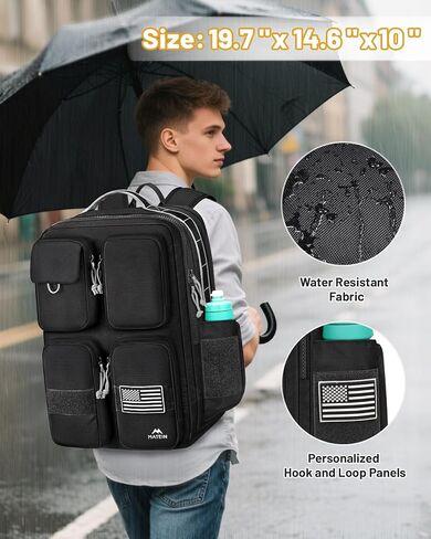 MATEIN Travel Laptop Backpack with Multiple Pockets, Heavy Duty Commuter Backpack Fits 17 Inch Laptop, TSA Large Travel Bag with Shoe Compartment, Water Resistant Padded Computer Rucksack for Outdoor in Saudi Arabia