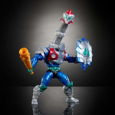Masters of Universe Origins Turtles of Grayskull Rattlor Reptile Wars Posable Action Figure, Teenage Mutant Ninja & Motu Crossover Villain Toy in Saudi Arabia