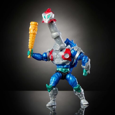 Masters of Universe Origins Turtles of Grayskull Rattlor Reptile Wars Posable Action Figure, Teenage Mutant Ninja & Motu Crossover Villain Toy in Saudi Arabia