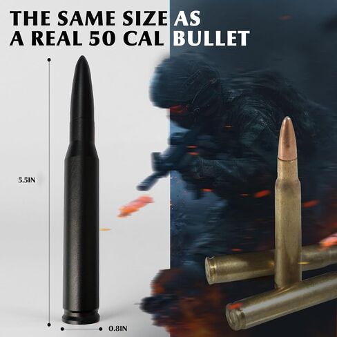 Chrome Bullet Antenna 50 Cal Bullet Car Truck Antenna Truck Accessories Silverado 1500 Ford F150 Dodge Ram 1500 GMC Sierra 1500 Ranger Short Replacement Antena para Carro (Chrome, 5.5inch) in Kuwait