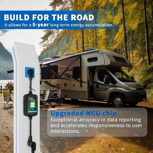 30 AMP RV Surge Protector ، FesticReamy 8500J Circuit Analyzer with Waterproof Cover RV Plug Pluge Adapter Protector for Camping Travel Trailers (P5-30A) in Kuwait