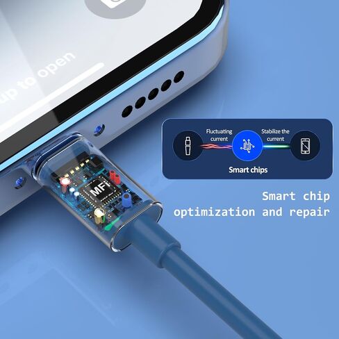 كبل Qiruoz Lightning Cable 6 عبوات [Apple MFI معتمد] مجموعة شاحن iPhone - 3/6/10 قدمًا من الأسلاك الشحن السريعة النايلون المضفرة لـ iPhone 14/13/11/11/x/8/7/plus/pro/max ، iPad ، iPod (Black/Gray/Orange) in Kuwait