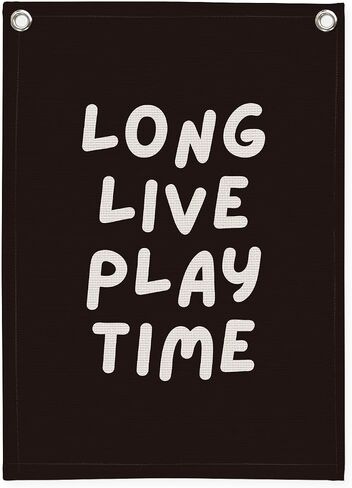 Playroom Decor, Long Live Playtime Linen Canvas Banner,Boy Nursery Decor Wall Hanging Banner Flag Decor for Toddler Boy Kids Room Nursery Playroom Bedroom 18x25 Inch in Saudi Arabia