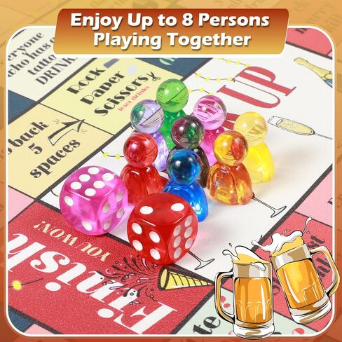 Drink Up Board Game ، وألعاب الشرب للبالغين ، ومثالية للبنات Night Out ، وألعاب البالغين ليل Game Night ، وألعاب الحفلات (2-8 لاعبين ، 21 عامًا) in Kuwait