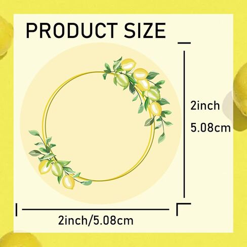 2 Inch She Found Her Main Squeeze Lemon Labels Made Just for You Lemon Stickers - Lemon Wedding Thank You Stickers Lemon Stickers for Bridal Shower Party Favors 120 Pcs (120) in Saudi Arabia
