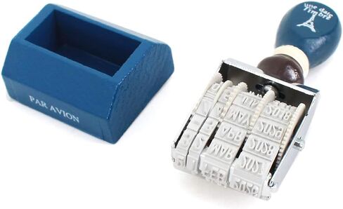 Sun Kea Roller Date Stamp Retro Heavy Duty Seals with Wooden Handle & Base(Random Color) in Saudi Arabia