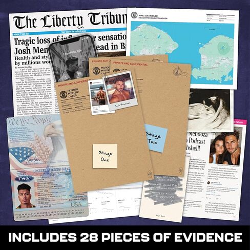 موت MMC للمؤثر-ألعاب غامضة القتل المثيرة للبالغين في Bali Paradise-28 قطعة أدلة واقعية ، 150 دقيقة اللعب (4/5 صعوبة)-لعبة Cold Case Files لـ 1-10 لاعبين in Kuwait