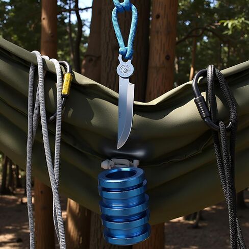 Parachute Cord Beads Lanyard Beads Titanium Paracord Bead for Knives Lanyard Pendant Paracord Beads EDC-Lanyard Spacers Set EDC-Lanyard Bead Set Paracord Tactical and Personal Defense (Blue) in Kuwait