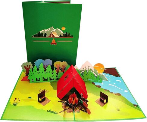 iGifts And Cards Oceanfront 3D Pop Up Greeting Card - Tree, Palms, Ocean, Beach, Vacation, Calm, Bon Voyage, Fun, Just Because, Retirement, Mother’s Day, Father's Day, Happy Birthday in Saudi Arabia