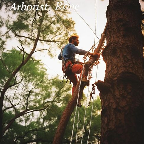 Arborist Rope Tree Climbing Rope(1/2 Inch x 100ft) 48 Strands Bull Rope for Construction Climbing Swing Sailing in Kuwait