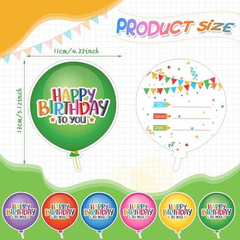 Breling 36 Pieces Happy Birthday Card for Student Classroom Happy Birthday Certificates Award for Kids Assorted Birthday Certificates Greeting Cards for Boys Girls Kids Home School Students(Cupcake) in Saudi Arabia