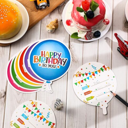 Breling 36 Pieces Happy Birthday Card for Student Classroom Happy Birthday Certificates Award for Kids Assorted Birthday Certificates Greeting Cards for Boys Girls Kids Home School Students(Cupcake) in Saudi Arabia