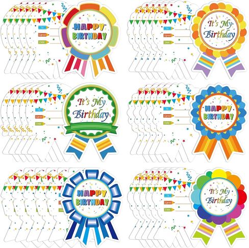 Breling 36 Pieces Happy Birthday Card for Student Classroom Happy Birthday Certificates Award for Kids Assorted Birthday Certificates Greeting Cards for Boys Girls Kids Home School Students(Cupcake) in Saudi Arabia
