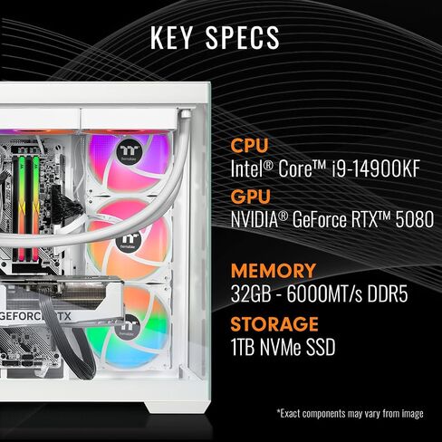 Thermaltake LCGS View i1258S-380 Gaming Desktop (Intel® Core™ i5-12600KF, ToughRam 16GB DDR4 3600Mhz RGB Memory, Intel® Arc™ B580, 1TB NVMe M.2, WiFi, Windows 11) V38S-B760-B58-LCS in Kuwait