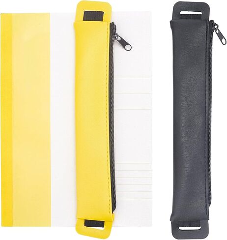 GORGECRAFT 2Pcs 2 Colors Elastic Pen Pouch PU Leather Colorful Adjustable Elasticated Band Pencil Holders Sleeve Pocket Case Organizer for Notebooks Hardcover Journals Planners Books in Saudi Arabia