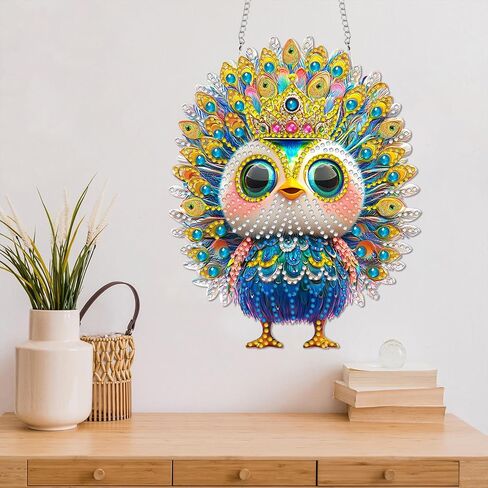 Diymood DIY Hanging Diamond Art Kits for Adults Lighthouse, Diamond Painting Kit Pendant Special Shaped Double Sided Acrylic Sun Catcher Board Wreath Pendants Canvas Window Wall Decor 7 x 7 Inch in Saudi Arabia