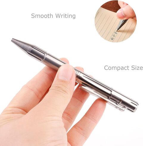 Titanium EDC Bolt Action Pen Perpoint Pen Tactical Crinting Pen with Pocket Clip size size sigbact in Kuwait