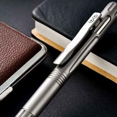 Titanium EDC Bolt Action Pen Perpoint Pen Tactical Crinting Pen with Pocket Clip size size sigbact in Kuwait