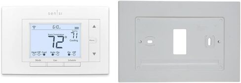 Sensi Smart Thermostat ، 100 عام من الخبرة ، Wi-Fi ، خصوصية البيانات ، قابلة للبرمجة ، تثبيت DIY سهل ، يعمل مع Alexa ، Energy Star معتمد ، تطبيق Mobile ، ST55 in Kuwait