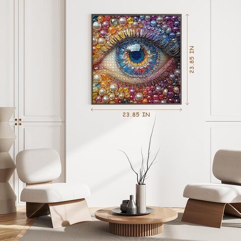Impossible Puzzle for Adults 1000 Pieces, PICKFORU Eye Flower Vintage Jigsaw Puzzle Abstract Art, Hard Difficult Challenge for Adults in Saudi Arabia
