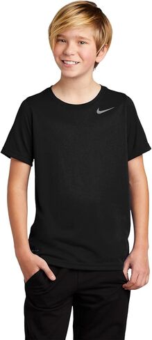 Nike Youth Boys Legend Short Sleeve Tee Shirt (Small, Sundown) in Saudi Arabia