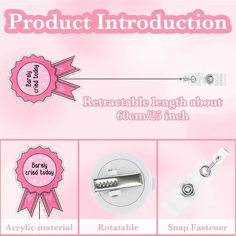 Nurse Badge Reel for ID Card Preppy Nursing Badge Reels Retractable Nurse Gifts for NP RN LPN CNA MA Medical Worker Teacher Accessories for Work in Saudi Arabia