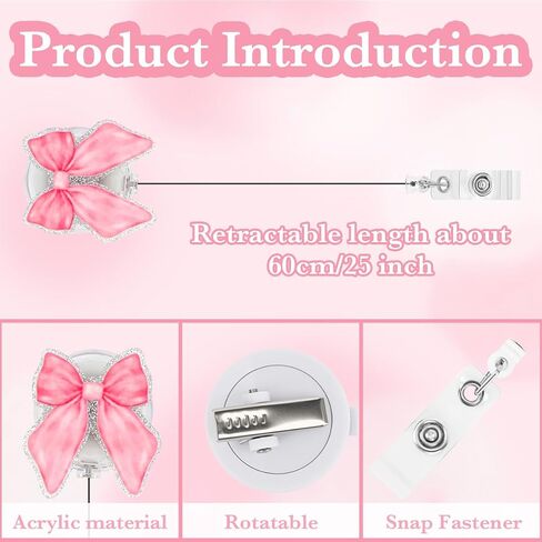 Nurse Badge Reel for ID Card Preppy Nursing Badge Reels Retractable Nurse Gifts for NP RN LPN CNA MA Medical Worker Teacher Accessories for Work in Saudi Arabia