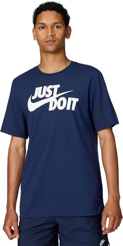 نايك تي شيرت سووش مطبوع عليه Just Do It للرجال مقاس M in Kuwait