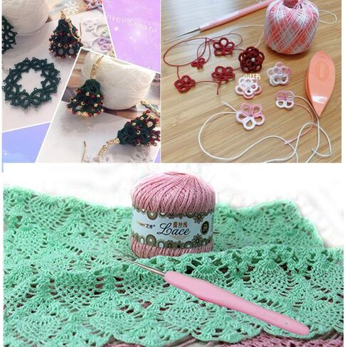 Lewhoo Crochet Kits for Beginner Adults, All Inclusive Crochet Set with 9 Size Crochet Hooks, Afghan Crochet Needles 2.0-6.0mm, 1136 Yards Yarn Skeins Balls,Knitting Kits Storage Organizer in Saudi Arabia