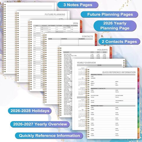 2024-2025 Planner - 2024-2025 Weekly Monthly Planner from July 2024 to June 2025, Academic Planner 2024-2025 with Thick Paper, Pocket, Tabs, 6.4‘’ x 8.5'' in Saudi Arabia