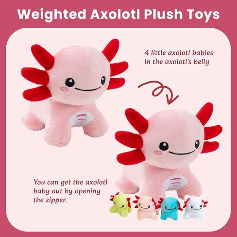 5 Pcs Monkey Stuffed Animal with Babies, Weighted Monkey Plush Toys for Kids, Cute Stuffed Monkeys Doll Set, 19.5", 3.3 lbs in Kuwait