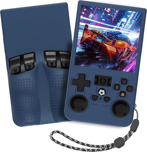 Silicone Case for R36MAX, Anti-Slip, Shock Proof, Soft Protective Case for R36MAX Handheld Game Console with Lanyard - White in Saudi Arabia