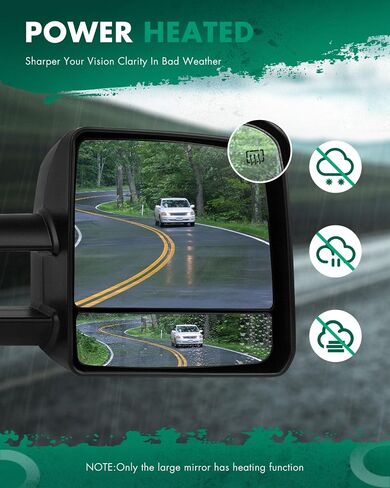 SCITOO Driver Side Mirror fit 2007-2017 for Toyota for Tundra 2008-2017 for Toyota for Sequoia Left Side Mirror with Turn Signal Heated and Power Control in Saudi Arabia