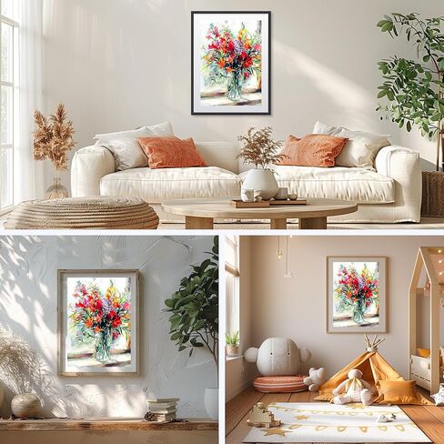 NAIMOER Butterfly Diamond Art Kits for Adults, 5D Flowers Diamond Art Kits for Adults, DIY Full Drill Diamond Art Wonderland Diamond Art for Home Decor 30x40cm in Saudi Arabia