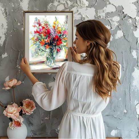 NAIMOER Butterfly Diamond Art Kits for Adults, 5D Flowers Diamond Art Kits for Adults, DIY Full Drill Diamond Art Wonderland Diamond Art for Home Decor 30x40cm in Saudi Arabia