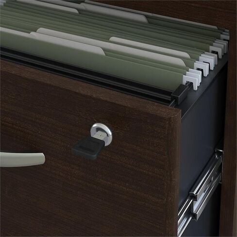 Pemberly Row Contemporary 60 "3 درج Credenza مع Hutch في Hansen Cherry in Kuwait