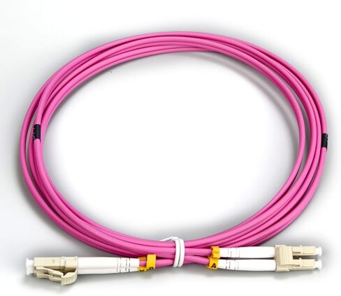 5Pack كبل تصحيح الألياف LC إلى LC OM4 1M ، 1/10/40/100GBS الألياف متعددة الألياف الأصلية. in Saudi Arabia