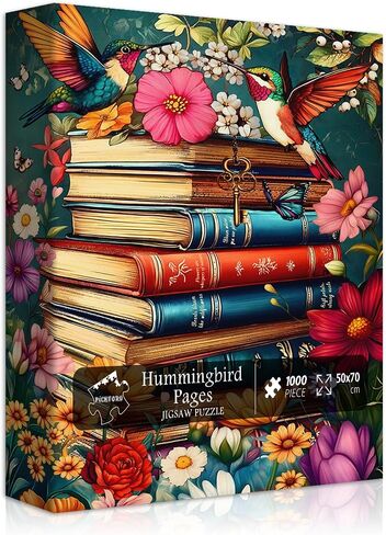 Flower Puzzles for Adults 1000 Pieces, Spring Plant Floral Jigsaw Puzzle, Butterfly Garden Wildflower Art Puzzle Painting in Kuwait