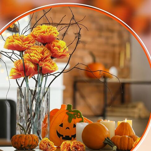 Syhood 50 Pcs Marigold Flower Bulk Black History Month Decorations Flores Artificiales para Decoracion Flowers for Black History Month Flowers with Stems DIY Marigold Garland(2.4 Inch,Multi Colors) in Saudi Arabia
