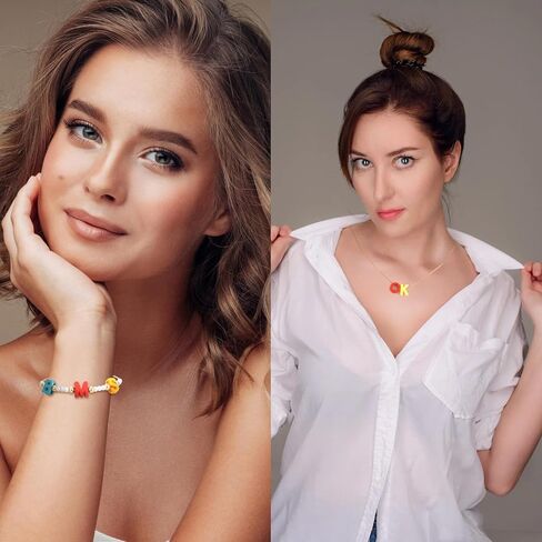 100 PCS حبات الحروف الأبجدية ، راتنجات ملونة 3D خطاب فضفاضة حبات كبيرة ، معلقات سحر بلاستيكية أولية لطيفة للحرف اليدوية ، الأساور ، القلادات in Kuwait