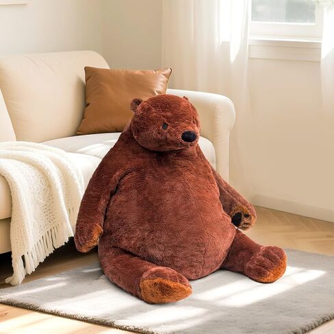 100cm/39.3 Inch DjungelskogBear, Bear Toy Stuffed Animal Plush Doll, Huggable and Cuddly Brown Teddy Bear Plush Toy, Great Gift for Kid Boy,Girl&Girlfriend (39.3 Inch) in Saudi Arabia