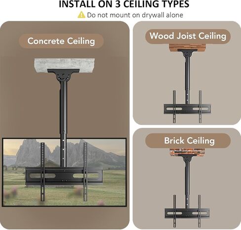 TV Wall Mount Bracket for 32-85 Inch TVs Full Motion Dual Articulating Arm with Swivel & Tilt, Max VESA 600x400mm, Supports 132 lbs for LCD/LED/OLED Flat & Curved Screens in Kuwait