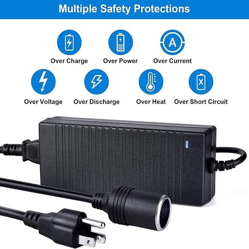 محول AC إلى DC 180W 15A 110V إلى 12 فولت محول الطاقة مع مروحة تبريد سريعة ، مصدر طاقة مقبس سجائر للسيارة لفراغات السيارة ، الثلاجة ، النفيرة in Kuwait